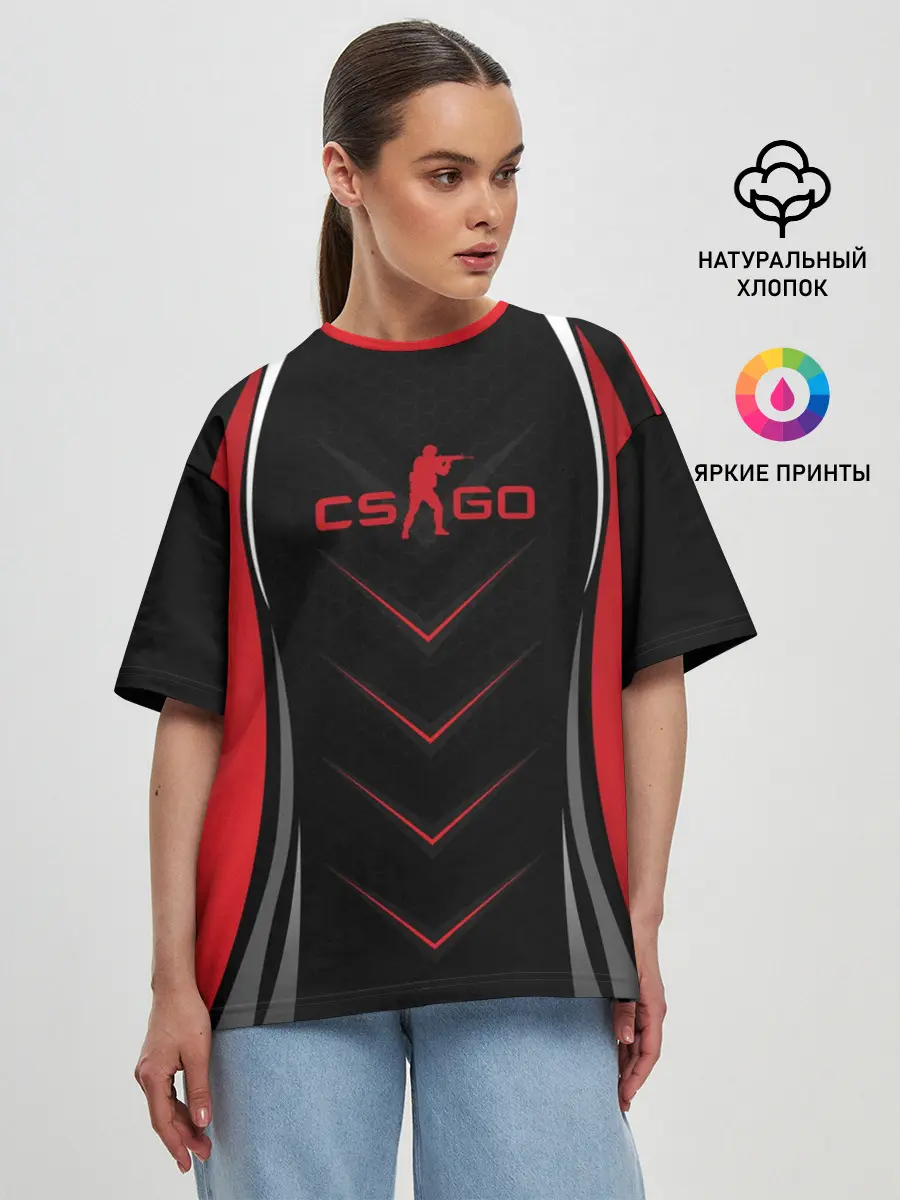 Женская футболка оверсайз / CS GO