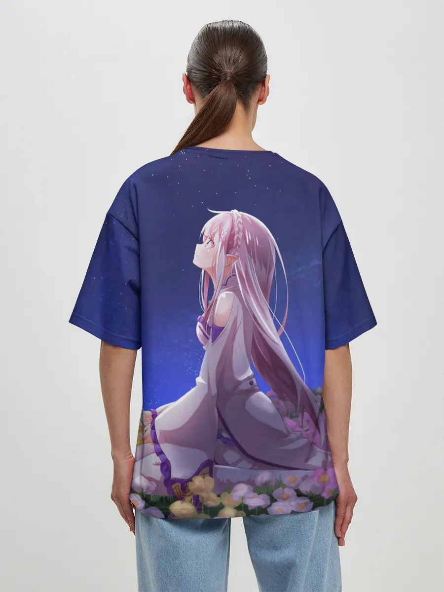 Женская футболка оверсайз / Sweet dreams of Emilia