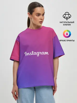 Женская футболка оверсайз / Instagram