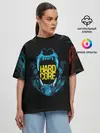 Женская футболка оверсайз / HARD CORE