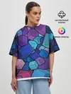 Женская футболка оверсайз / Vector-Shape