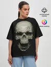 Женская футболка оверсайз / SKULL