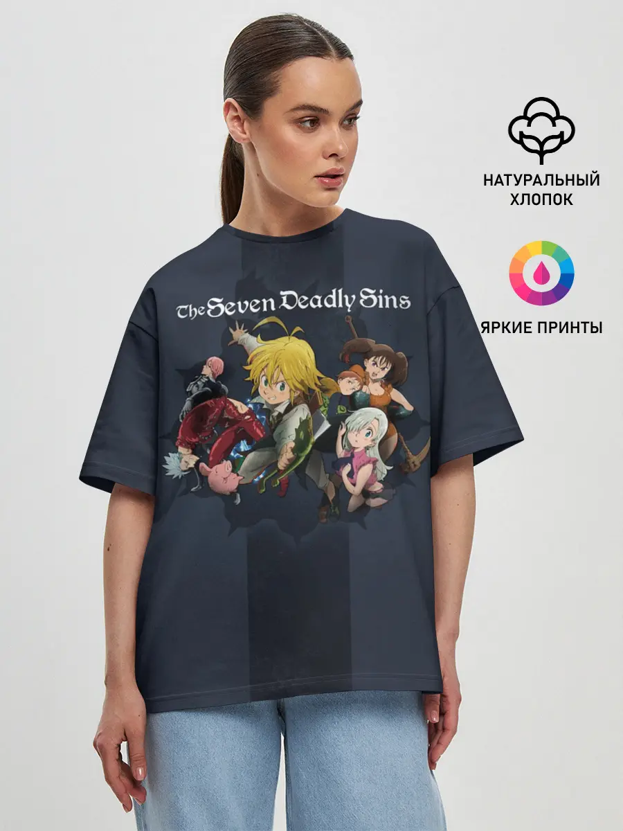 Женская футболка оверсайз / The Seven Deadly Sins