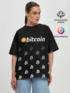 Женская футболка оверсайз / БИТКОИН | BITCOIN (Z)