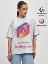 Женская футболка оверсайз / Инстаграм / Instagram