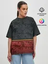 Женская футболка оверсайз / Дорогой узор