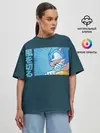 Женская футболка оверсайз / Sonic alert