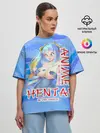 Женская футболка оверсайз / Anime vs Hentai