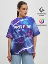 Женская футболка оверсайз / FREEFIRE | КОРОЛЕВСКАЯ БИТВА (Z)