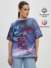 Женская футболка оверсайз / Genshin Impact | Геншин Импакт