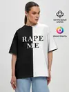 Женская футболка оверсайз / Rape Me | Kurt Cobain