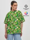Женская футболка оверсайз / Новогодние Игрушки