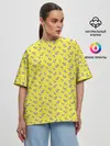 Женская футболка оверсайз / Pineapple Pattern
