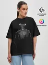 Женская футболка оверсайз / Travis in black