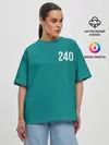 Женская футболка оверсайз / Игра в кальмара: Чи Ён 240