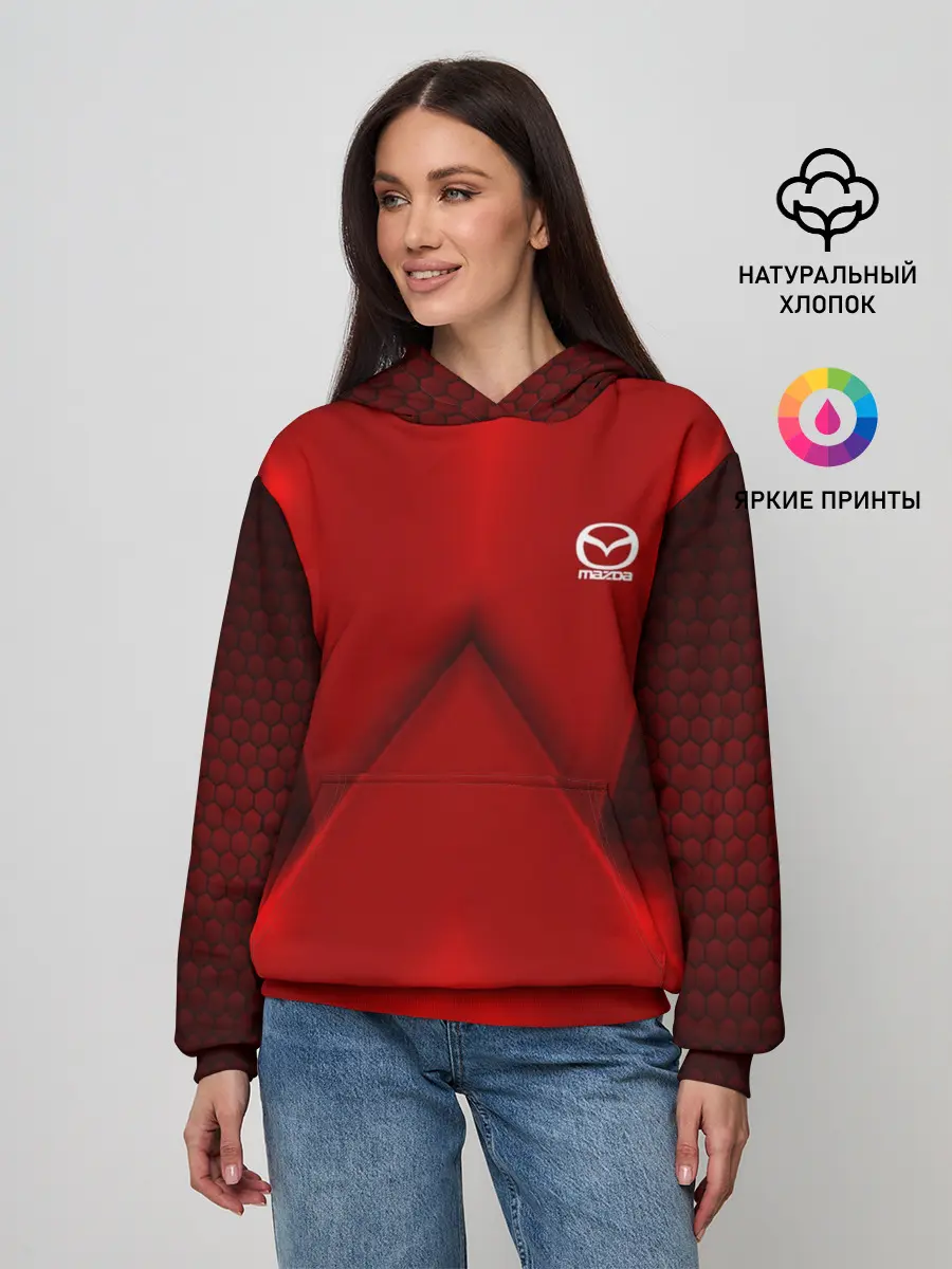 Женское худи / Mazda car sport RED