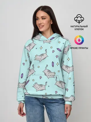 Женское худи / Кавайные котики