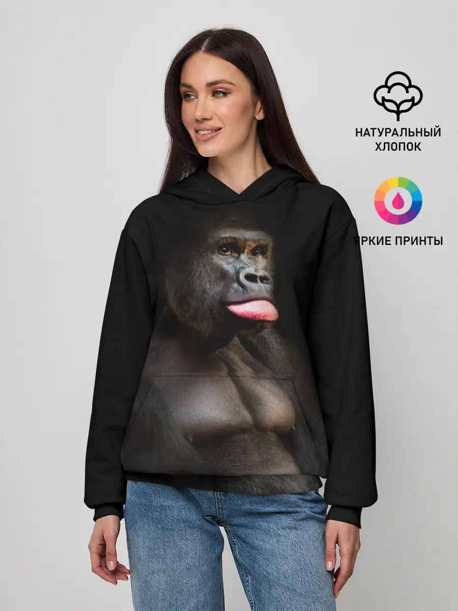 Женское худи / Горилла
