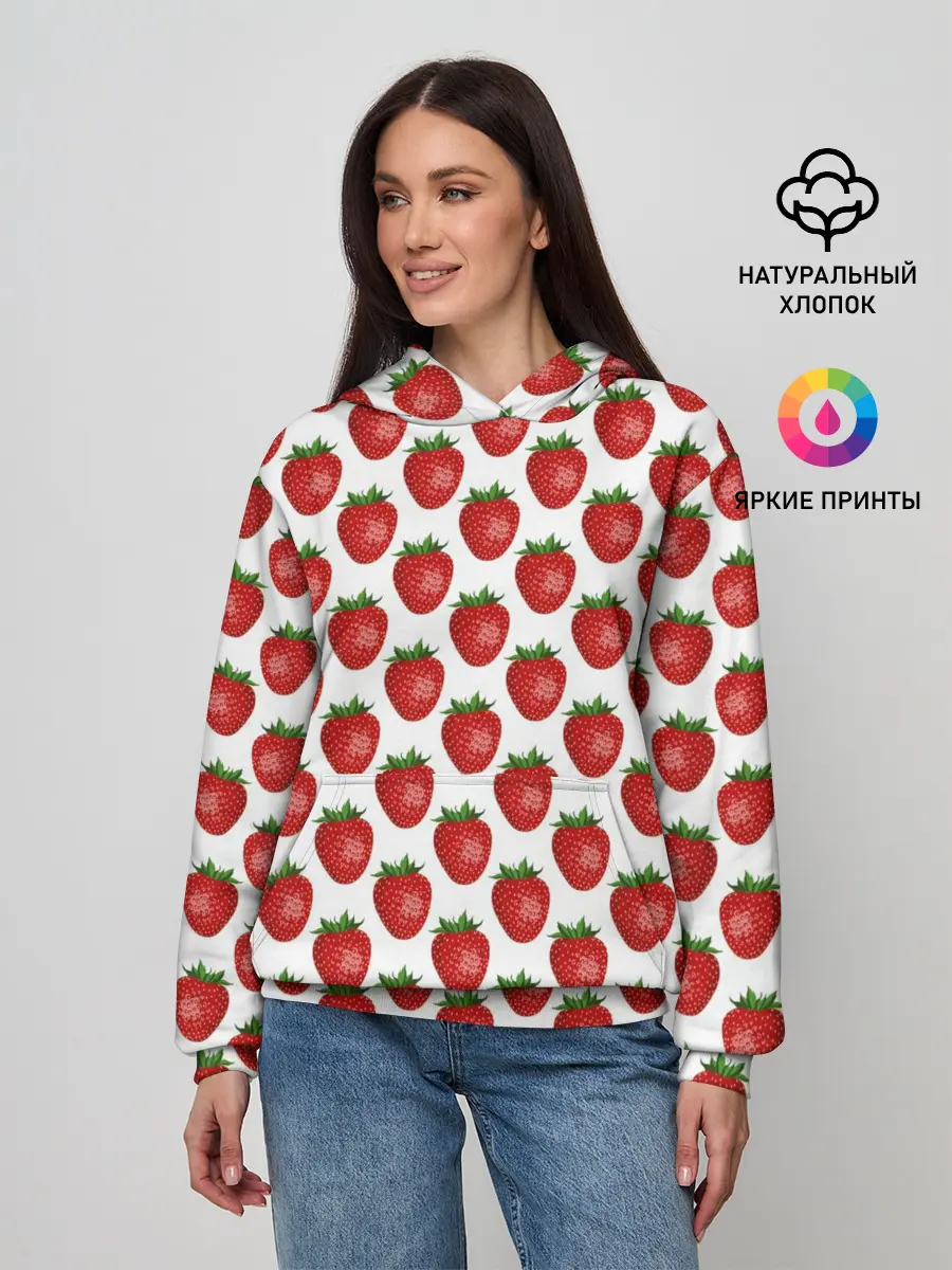 Женское худи / Клубника