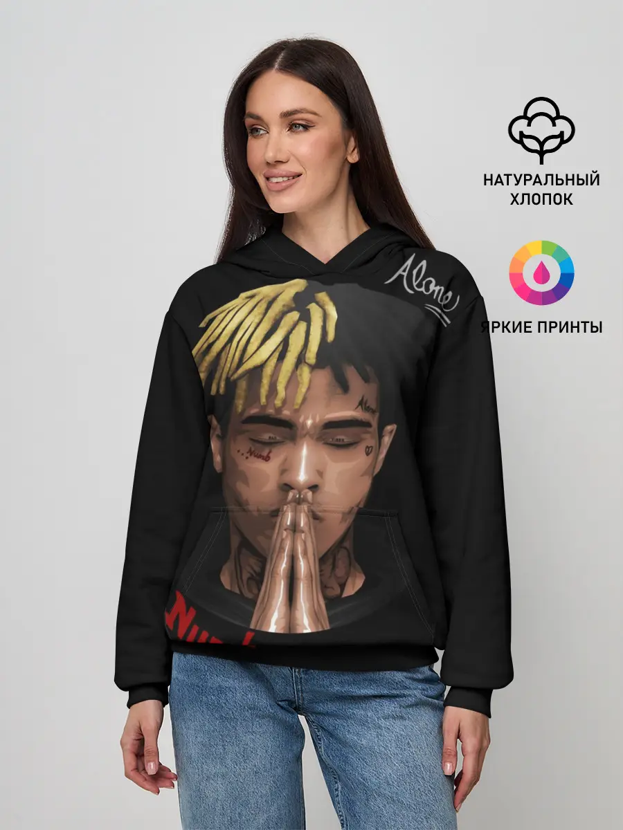Женское худи / XXXtentacion (Alone 3D)