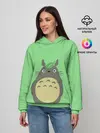 Женское худи / Тоторо под листочком