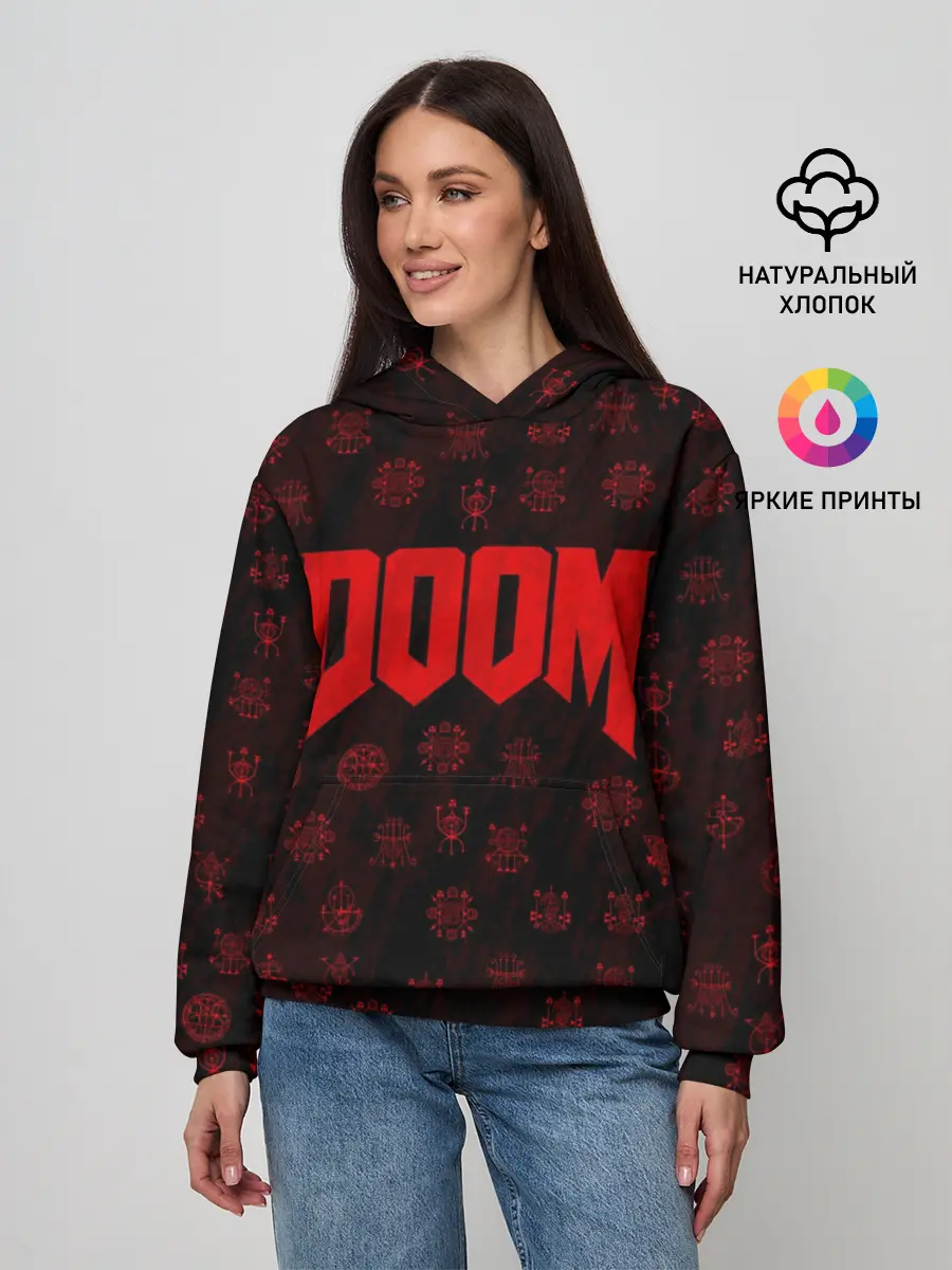 Женское худи / DOOM | ДУМ