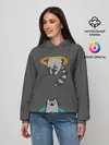 Женское худи / Кот в Портале