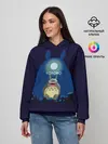 Женское худи / Тоторо с открытым ртом