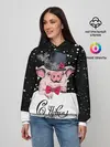 Женское худи / Поросенок в цилиндре
