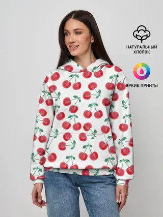 Женское худи / Вишневое настроение