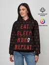 Женское худи / Eat Sleep RDR2 Repeat