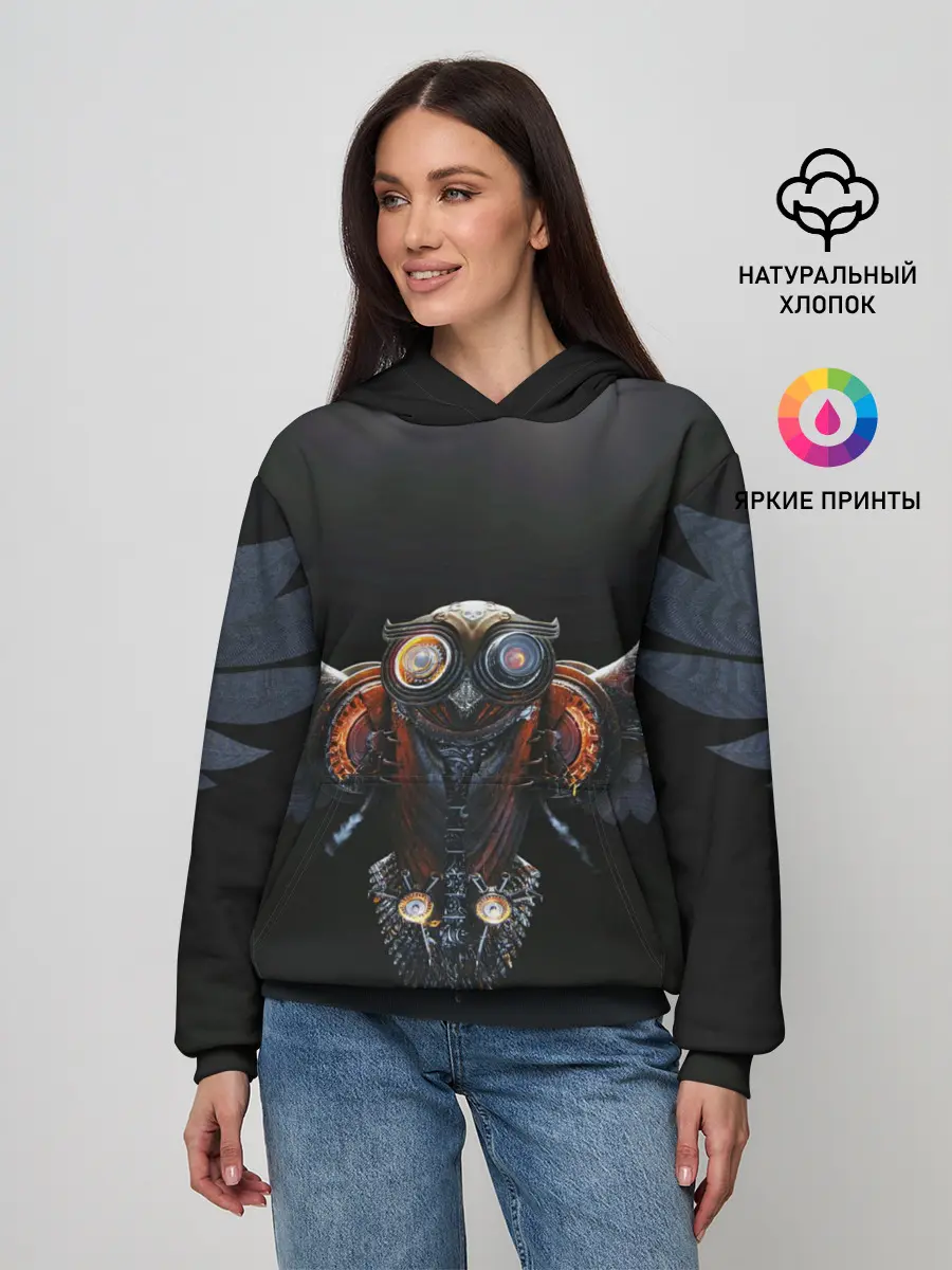 Женское худи / Steampunk owl