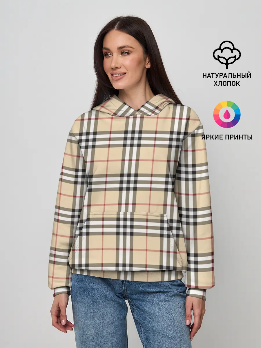 Женское худи / Nova check