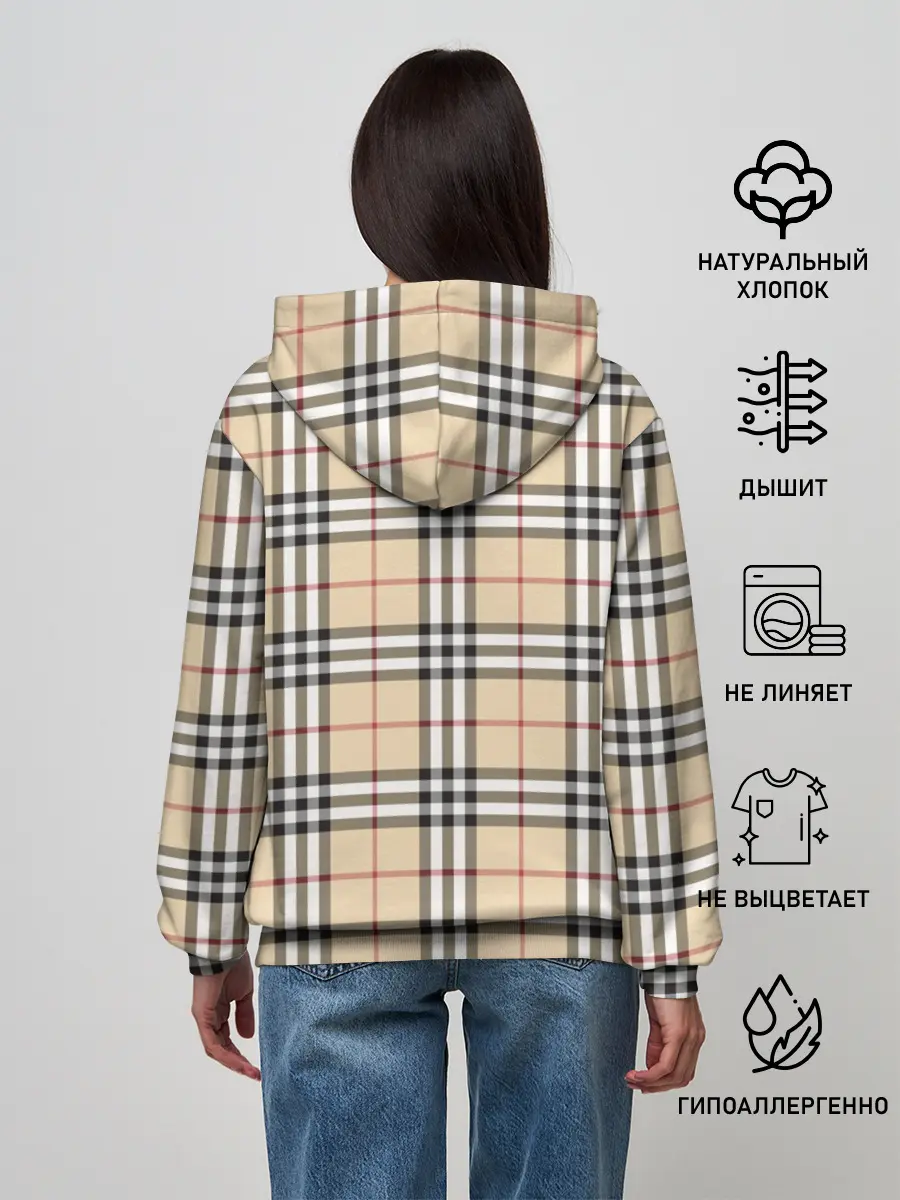 Женское худи / Nova check
