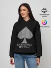 Женское худи / Kakegurui пики на черном