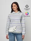 Женское худи / Муми-тролль рисует полосы