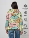 Женское худи / Акварельные Зайки
