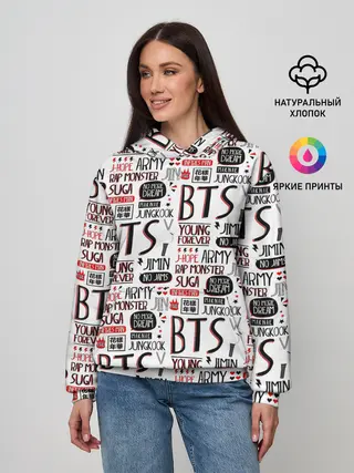 Женское худи / BTS Collage