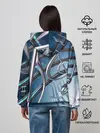 Женское худи / Металлические ноты