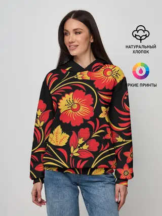 Женское худи / Хохлома