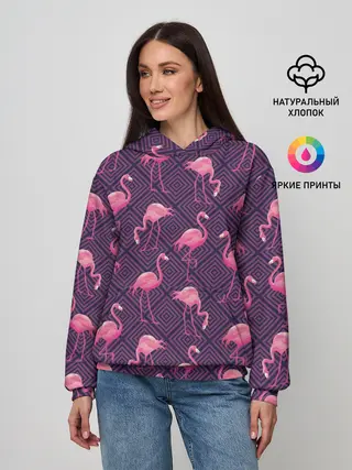 Женское худи / Фламинго
