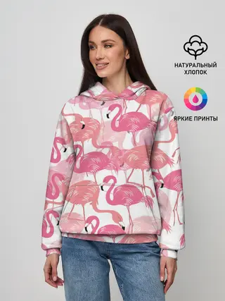 Женское худи / Фламинго