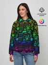 Женское худи / ЛОГОТИПЫ РОК ГРУППЫ
