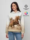 Женское худи / Лошадь с жеребенком