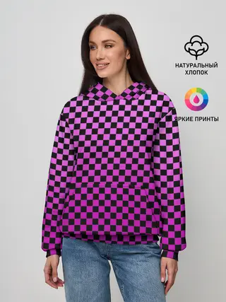Женское худи / Checkerboard Color