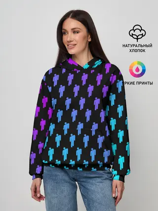 Женское худи / BILLIE EILISH PATTERN