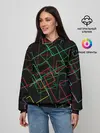 Женское худи / Линейная Абстракция