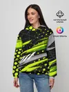 Женское худи / Black and Green
