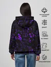 Женское худи / [JJBA] Menacing Pattern purple
