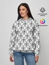 Женское худи / KILLER QUEEN белый паттерн